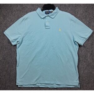 Polo Ralph Lauren Golf Shirt Mens XL Ligth Blue Classic‎ Fit Norm Everyday Basic